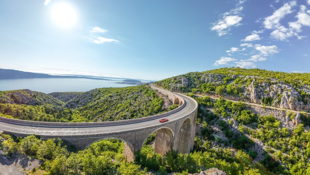 A seaside highway in Croatia - how to get to Rovinj Croatia