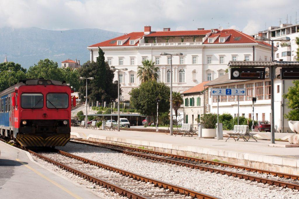 A train station in Split, Croatia